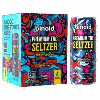THC Seltzer – Good Vibes Cannabis Drink (4 Pack)