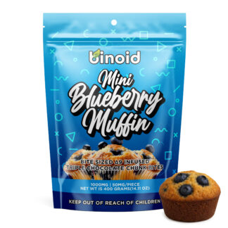 Delta 9 Mini Blueberry Muffin Bites – 1000MG (Limited Supply)