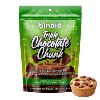 Delta 9 Mini Triple Chocolate Chunk Bites – 1000MG (Limited Supply)